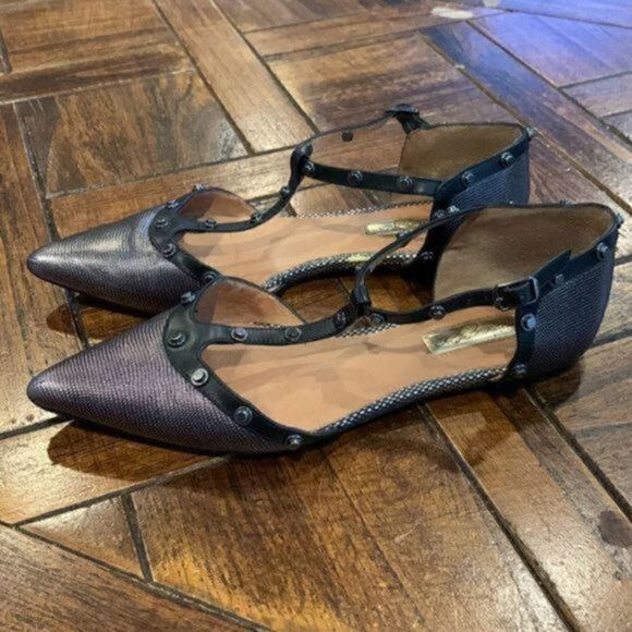 Halogen Olson Pointy Toe Silver Metallic Flats, Size: US 6 Regular (M, B) - Picture 5 of 14
